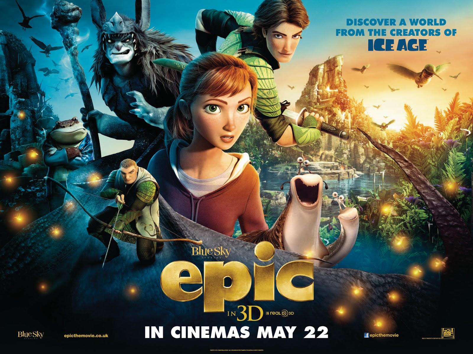 English Movie Epic Quad 2013 Wallpaper - Movie Epic - HD Wallpaper 