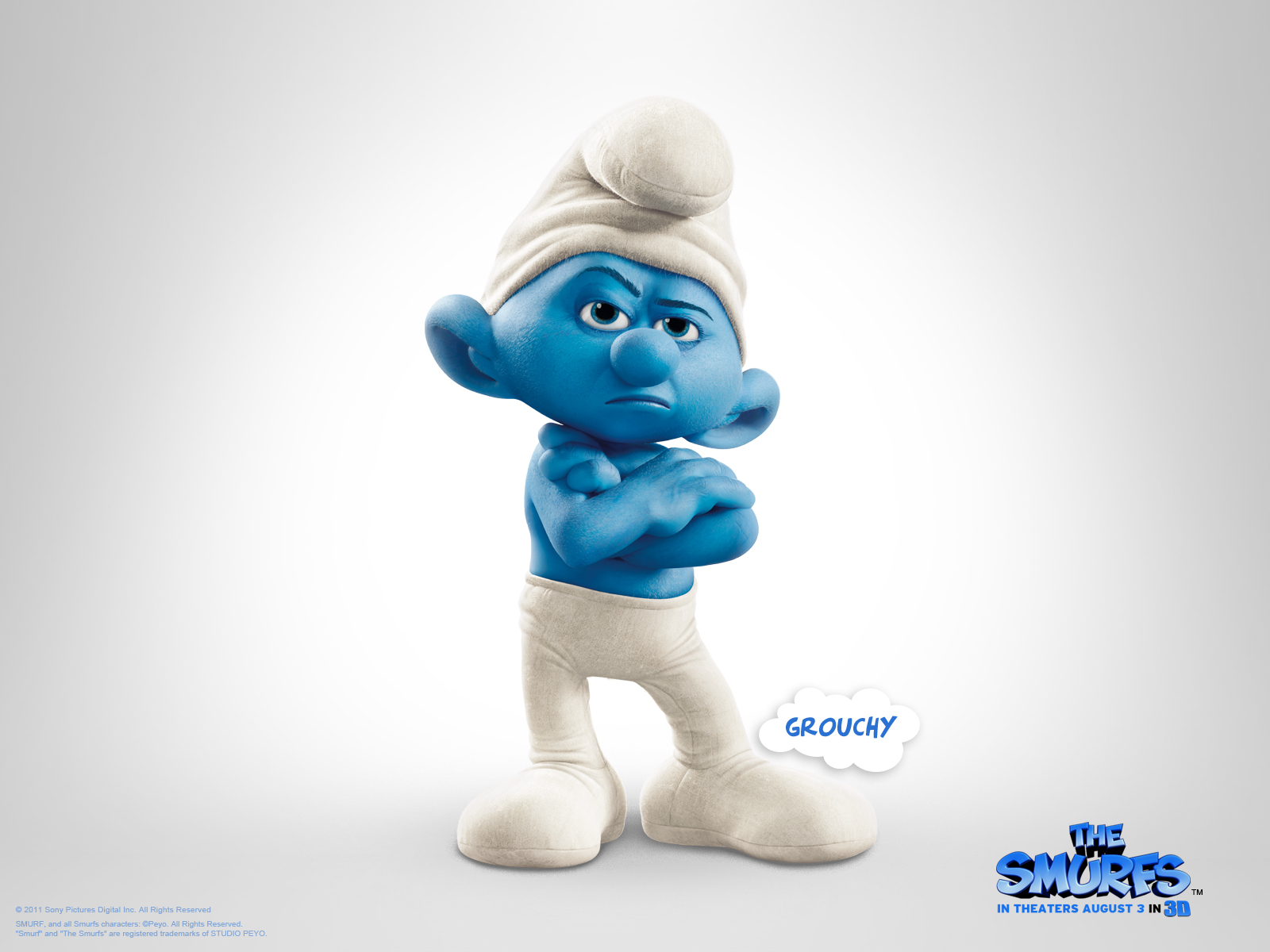 The Smurfs 2 Movie - Grouchy Smurf - HD Wallpaper 