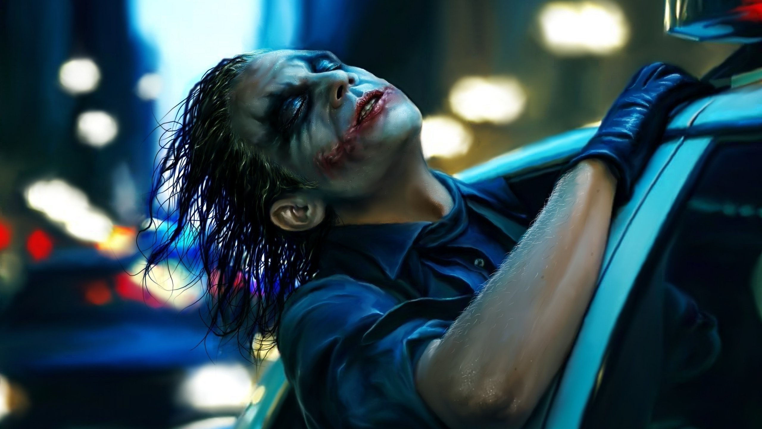Joker The Dark Knight 1080p - HD Wallpaper 