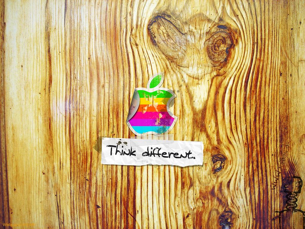 Logo Google Apple Mac Hd Red Think Different - HD Wallpaper 