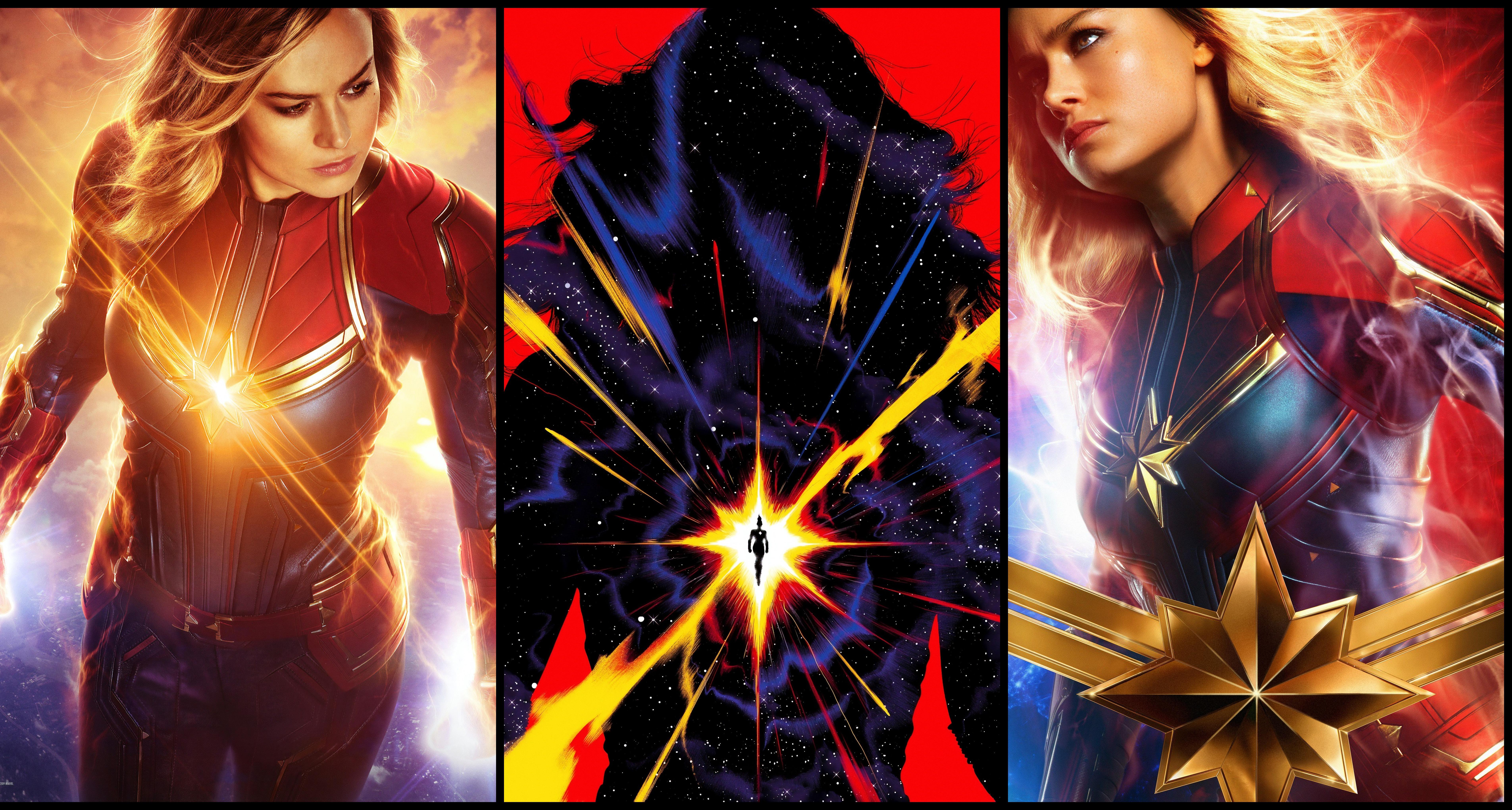 Captain Marvel Wallpaper Hd Movie Poster Wallpaper - Captain Marvel Wallpaper Phone - HD Wallpaper 