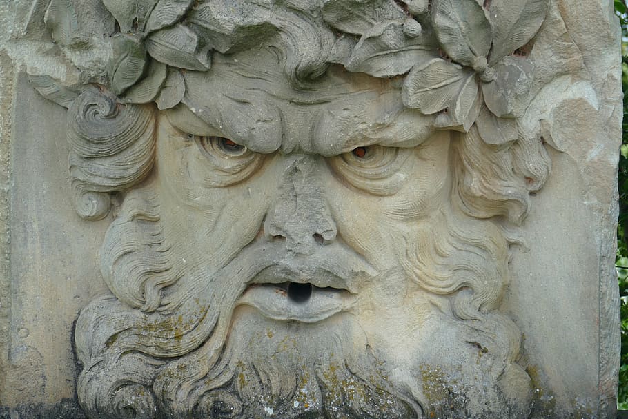 Face, Monument, Grim, Meaningful, Gloomy, God, Semi-god, - HD Wallpaper 