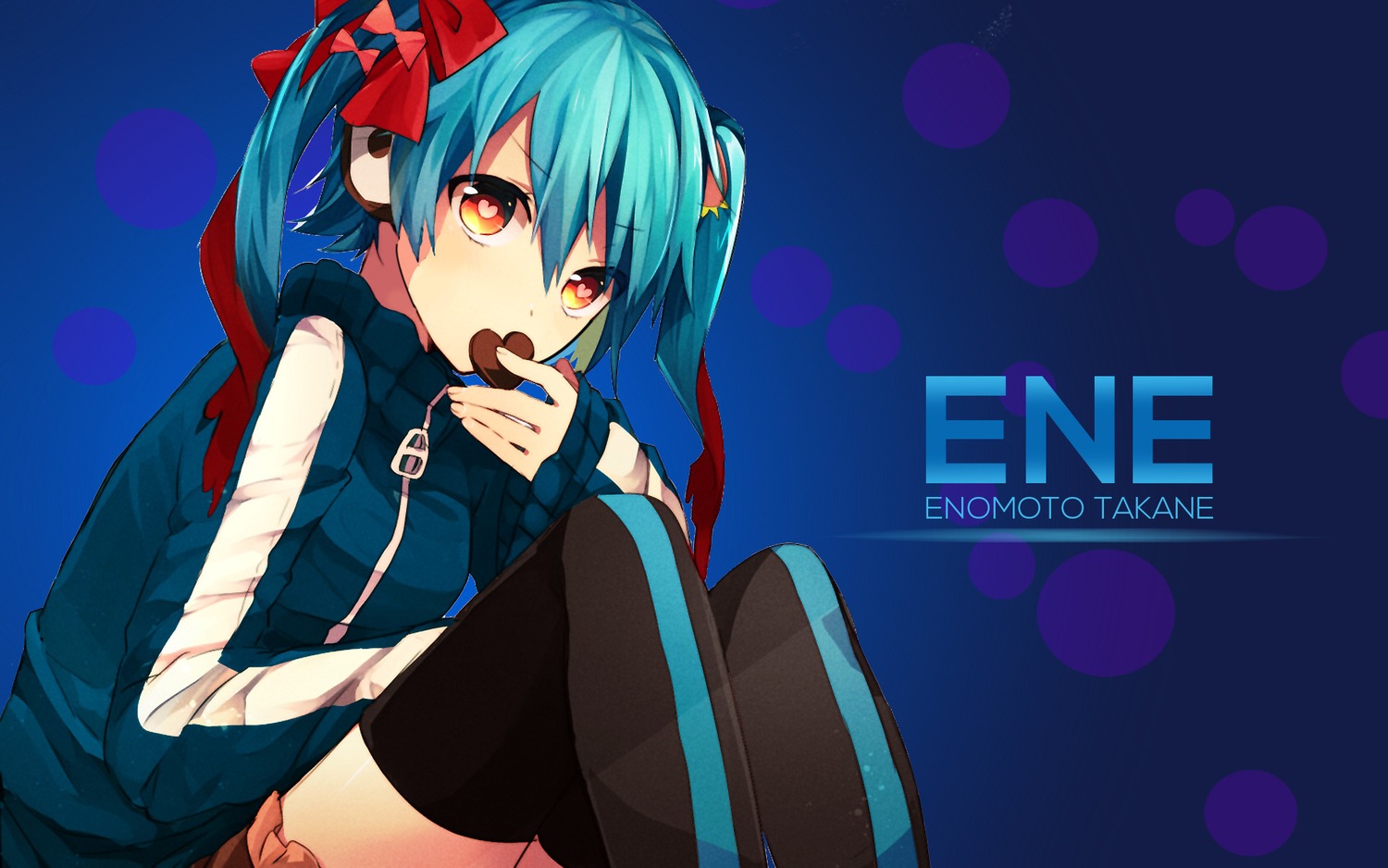 Enomoto Takane Headphones Mekakucity Actors Thighhighs - Ene Takane Background - HD Wallpaper 
