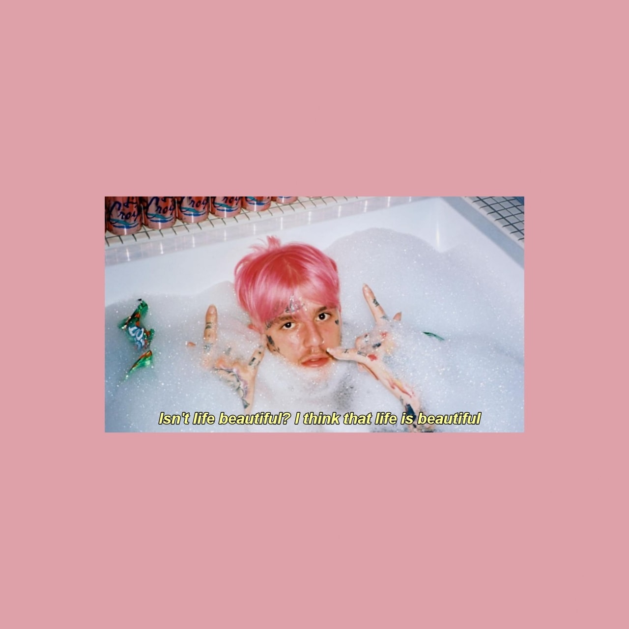 Aesthetic, Life Is Beautiful, And Peep Image - Lyric Lil Peep Song Quotes - HD Wallpaper 