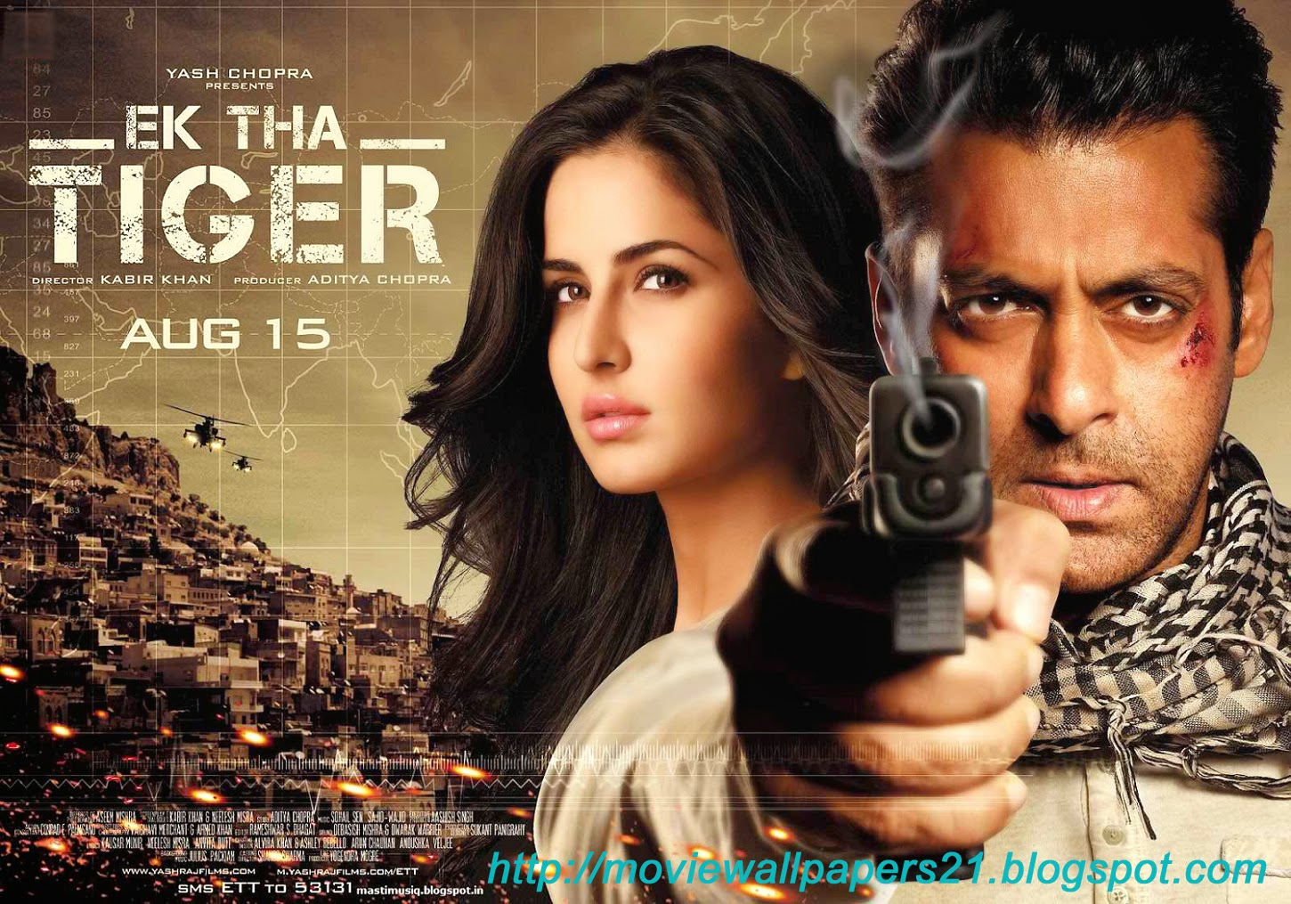 Bollywood Movies Images Wallpapers - Salman Khan And Katrina Ek Tha Tiger -  1450x1015 Wallpaper 