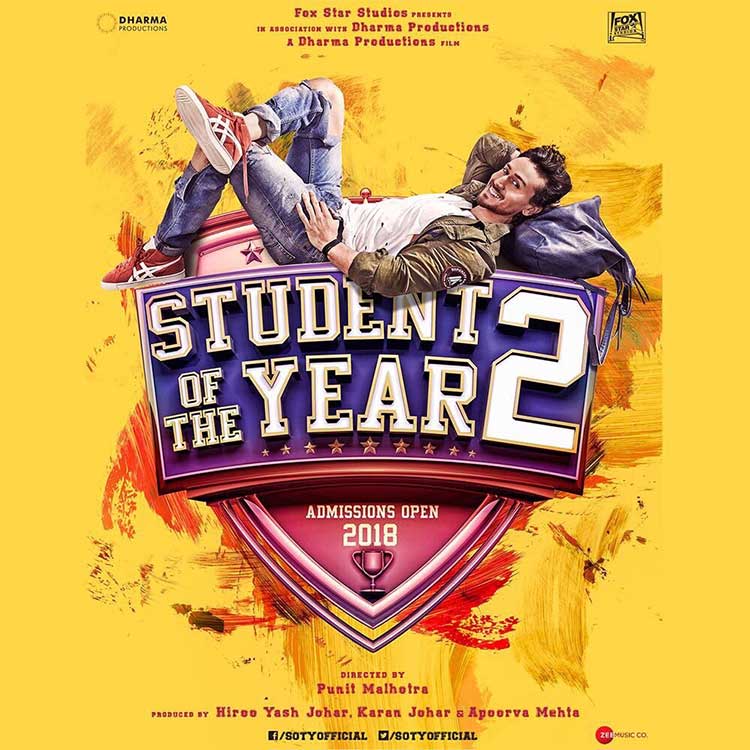 Tiger Shroff On The First Poster Of Student Of The - Student Of The Year 2 Poster Hd - HD Wallpaper 