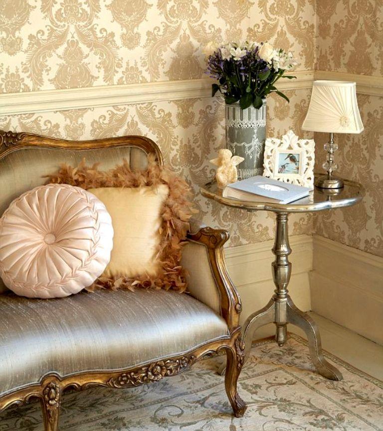 Vintage Wallpaper For Living Room Photo - HD Wallpaper 