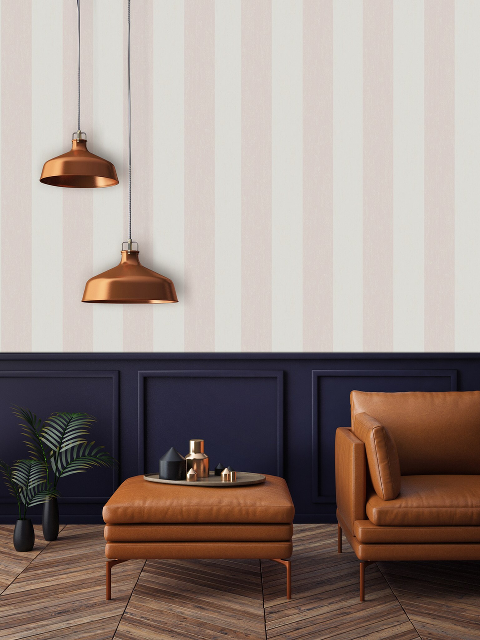 Mercury Stripe Rose Gold Wallpaper - HD Wallpaper 