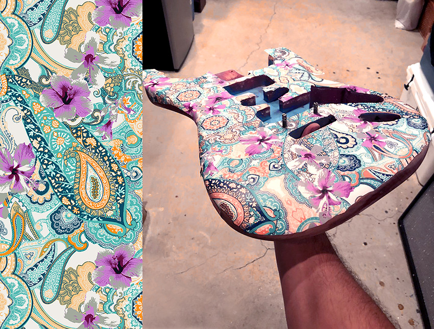 Paisley Wallpaper Guitar - HD Wallpaper 