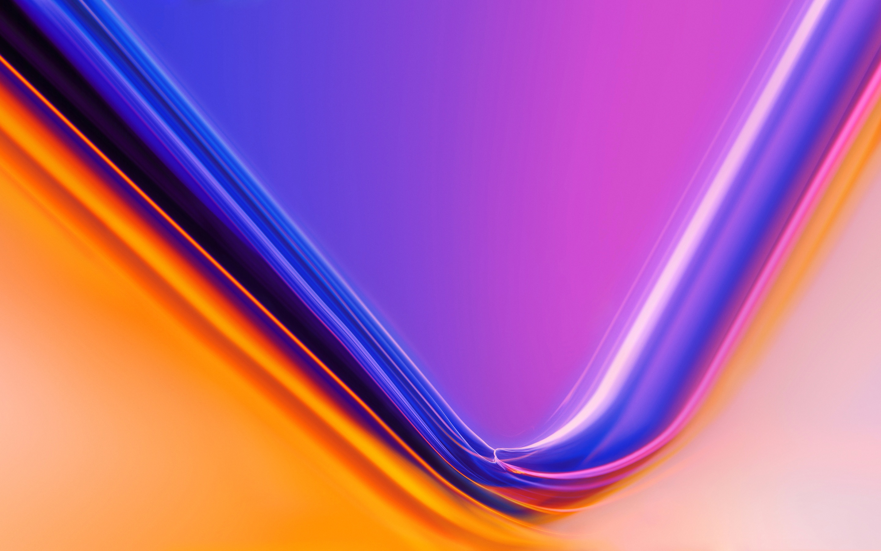 Purple-orange Waves Background, Bright Background, - Oneplus 7 Pro Wallpaper For Pc - HD Wallpaper 