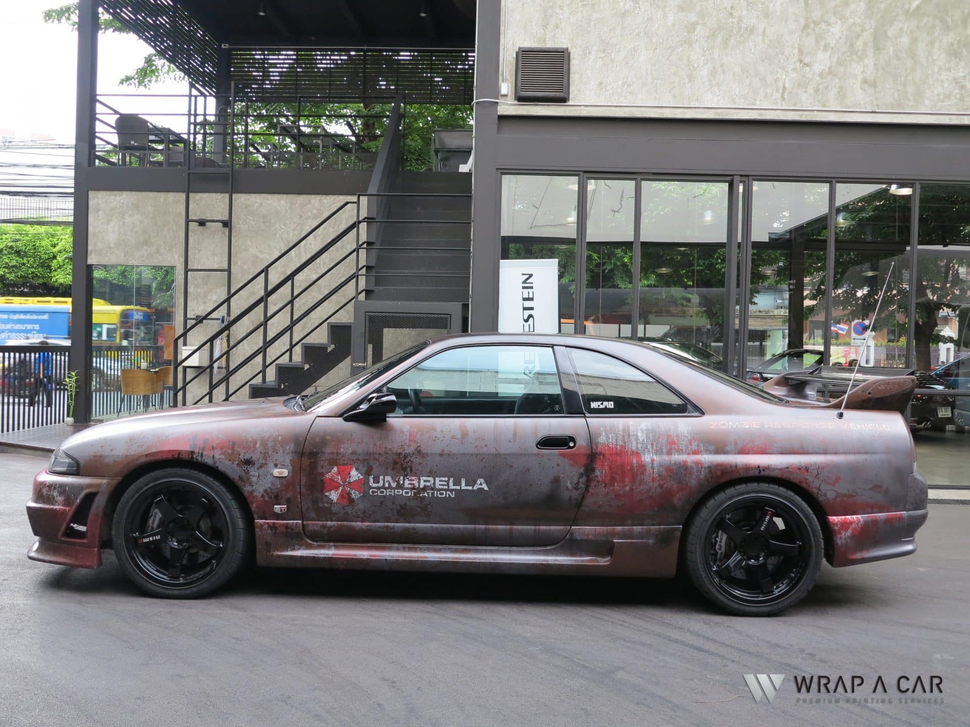 Resident Evil Umbrella Corporation Vinyl Wrap Design - Umbrella Corporation Car Wrap - HD Wallpaper 