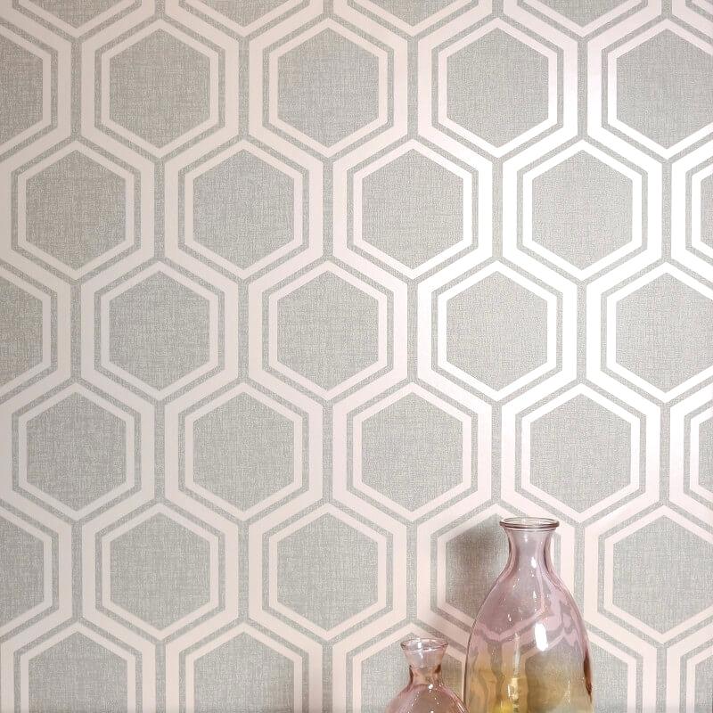 Hexagon Wallpaper Hexagon Pattern Wallpaper Hd - Dusky Pink Wallpaper Uk - HD Wallpaper 
