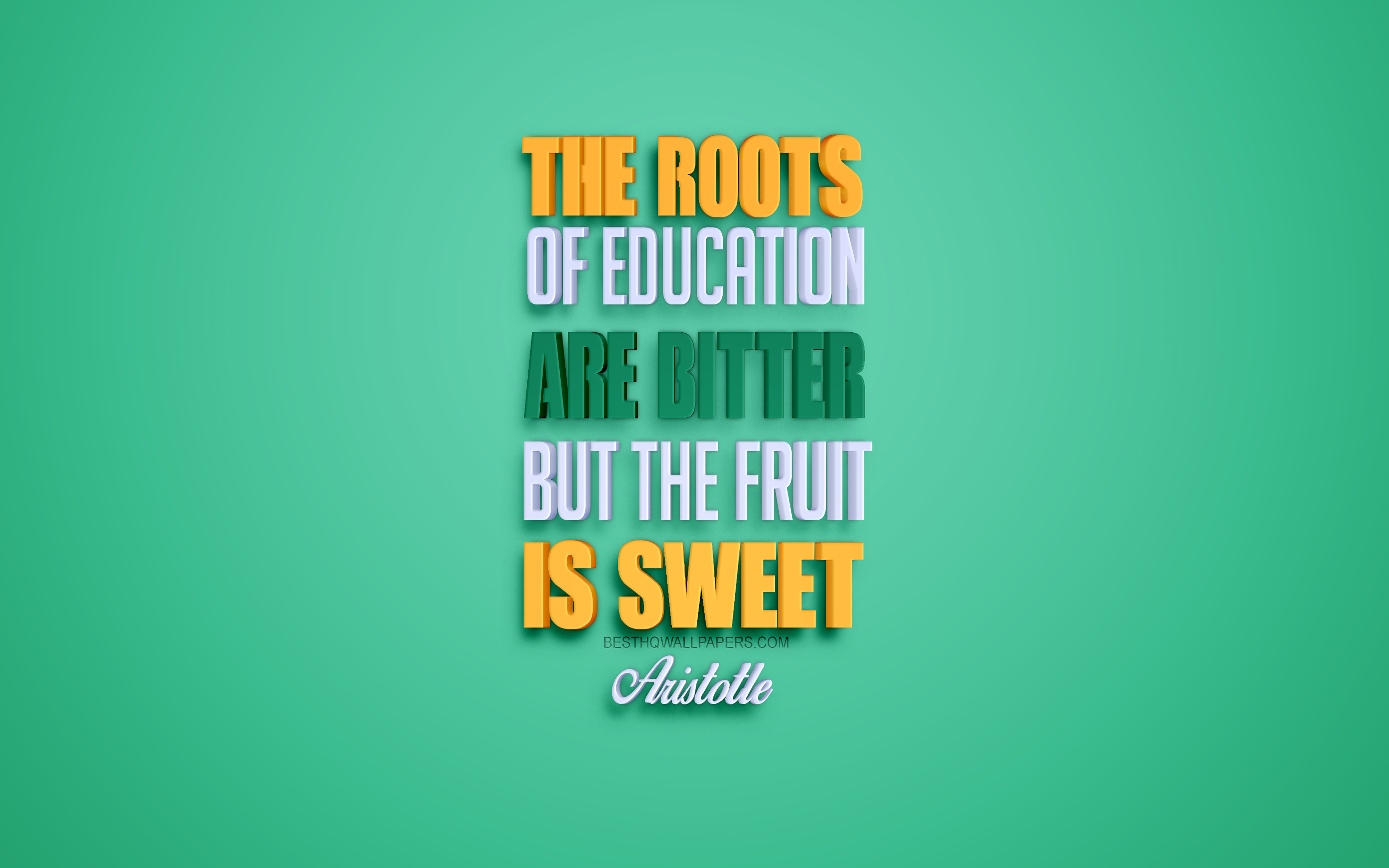 The Roots Of Education Are Bitter But The Fruit Is - Graphic Design - HD Wallpaper 