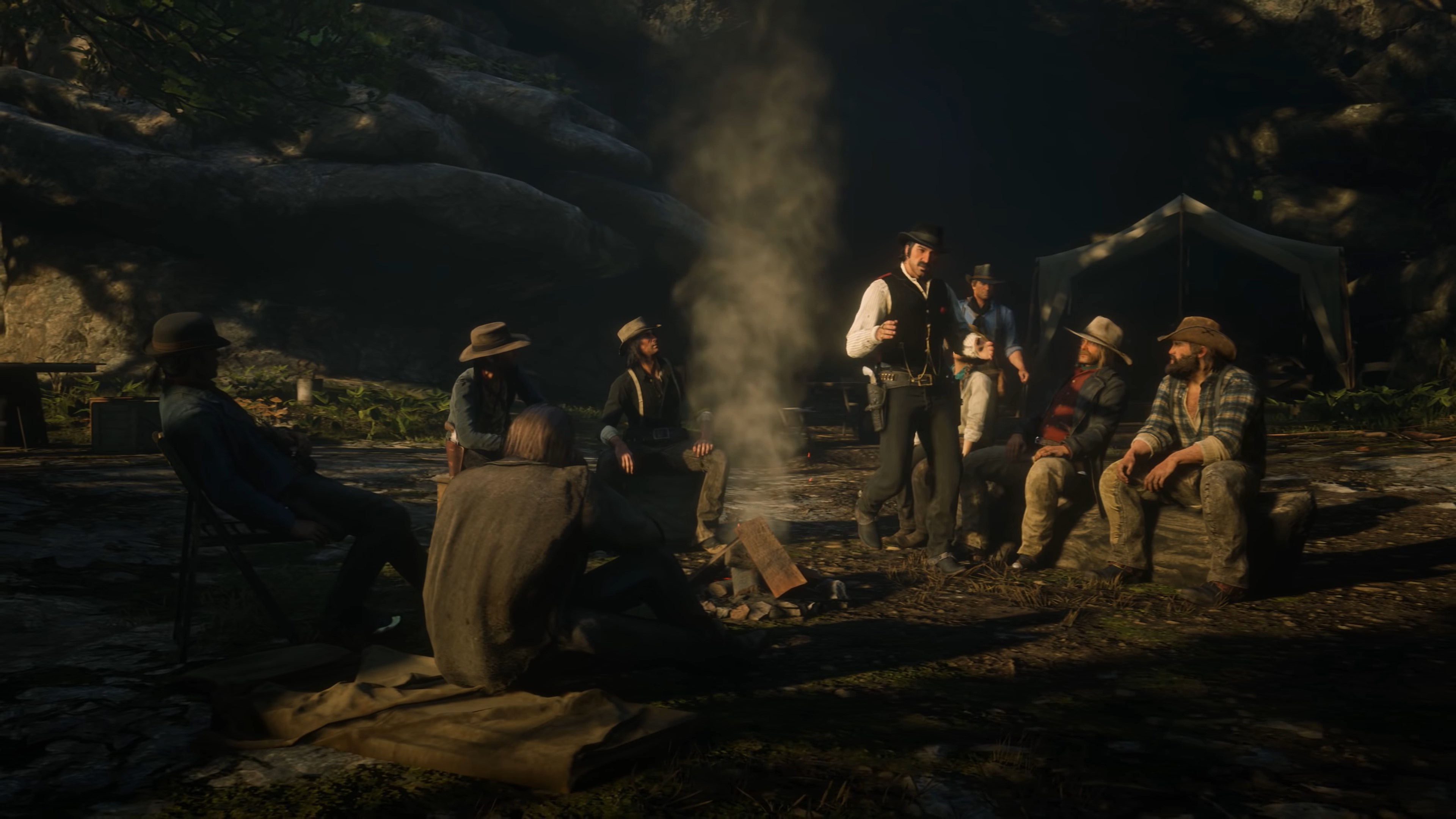 Red Dead Redemption Hd Wallpaper Desktop Background - Red Dead Redemption 2 In Night - 3840x2160 Wallpaper Red Dead Redemption Hd Wallpaper Desktop Background - Red Dead Redemption 2 In Night - 3840x2160 Wallpaper