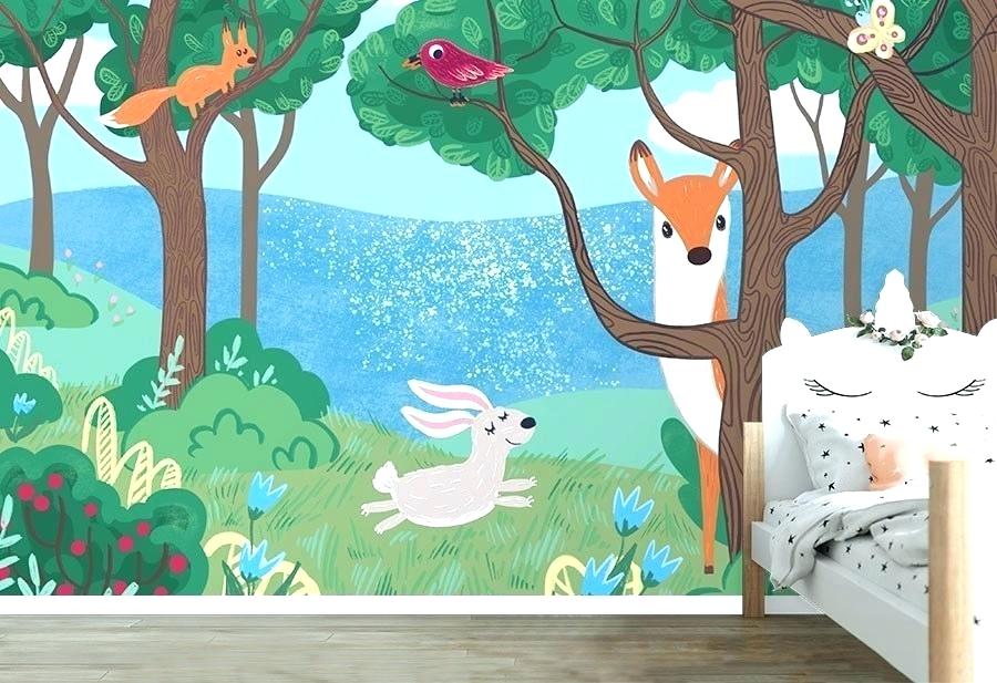 Painted Wallpaper Murals Wall Decals Amazon Murals - Wall - HD Wallpaper 