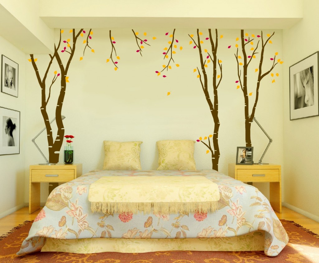 Draw Tree On Wall Paintings - HD Wallpaper 