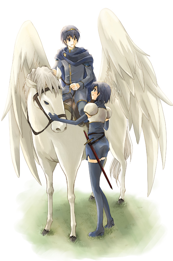 Anime, Harushino, Fire Emblem - Fire Emblem Catria And Marth - HD Wallpaper 