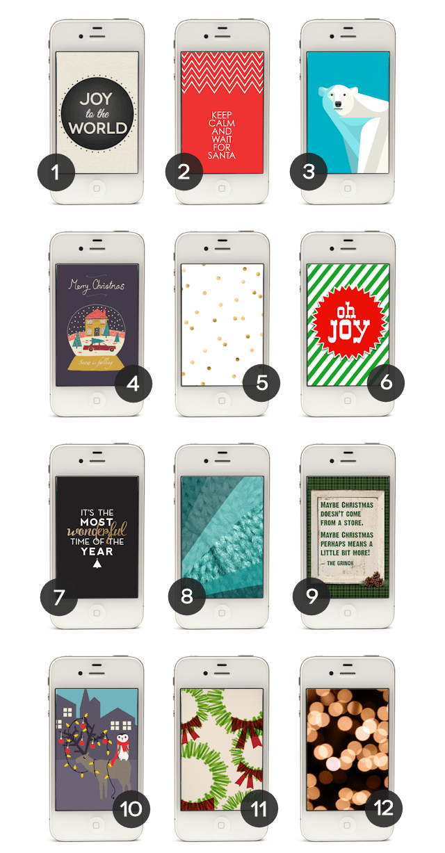 Christmas Iphone Wallpapers - Christmas Graphic On Phone - HD Wallpaper 