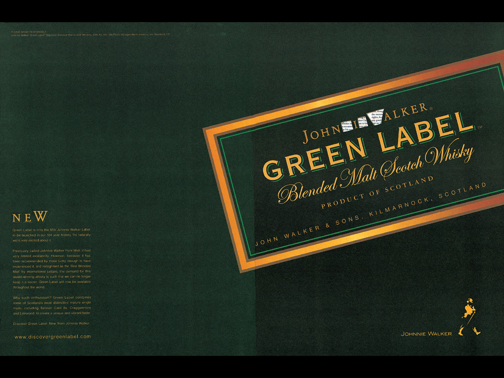 Johnnie Walker Green Label - HD Wallpaper 