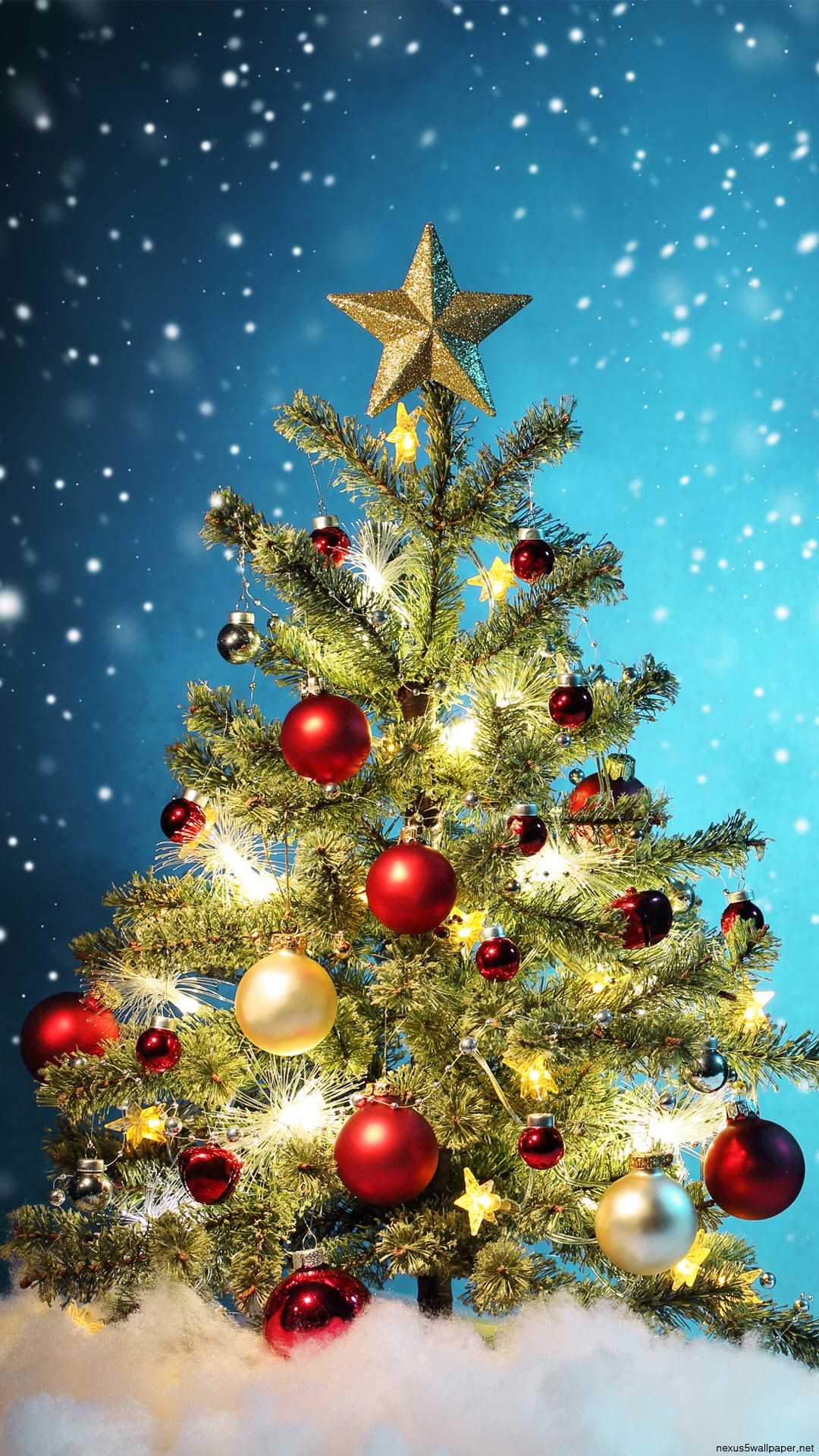 Merry Christmas New Year Christmas Tree Christmas Decoration - Christmas Tree Phone Background - HD Wallpaper 