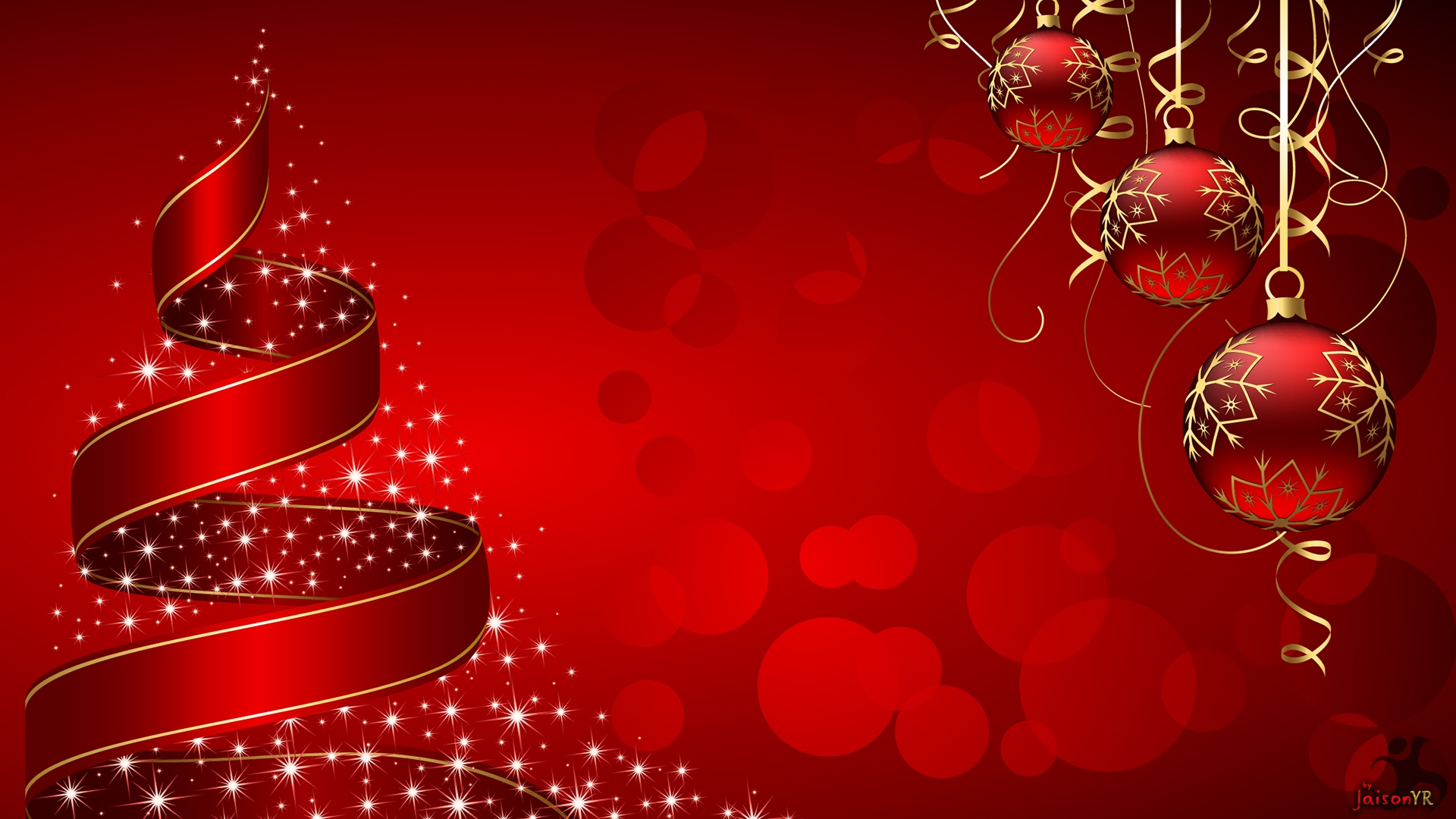 Christmas And New Year Background Hd - HD Wallpaper 