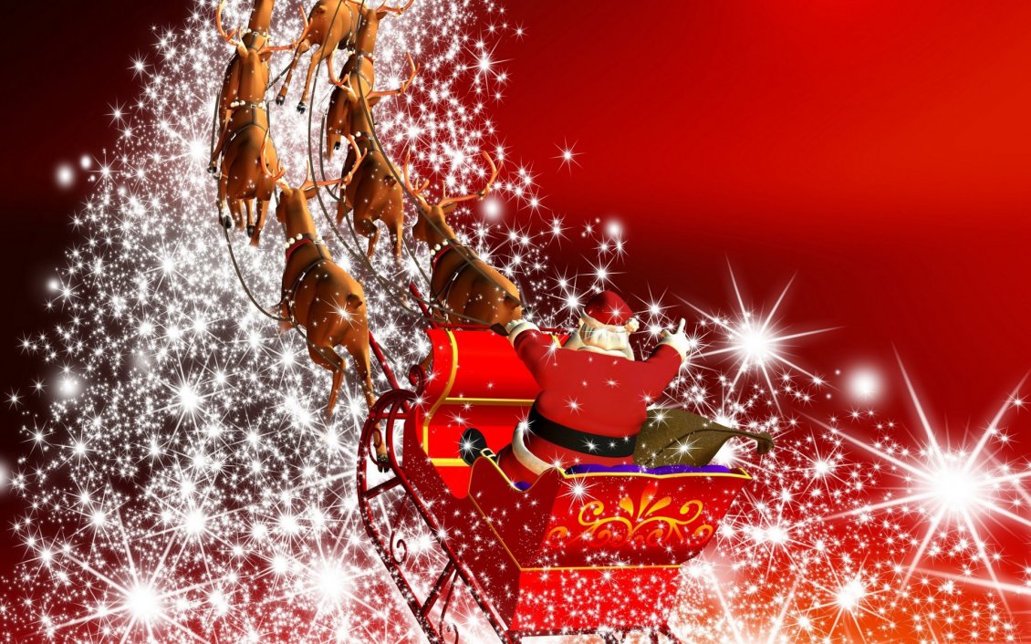 Download Wallpaper Merry Christmas Kids - Santa Claus Image Download - HD Wallpaper 