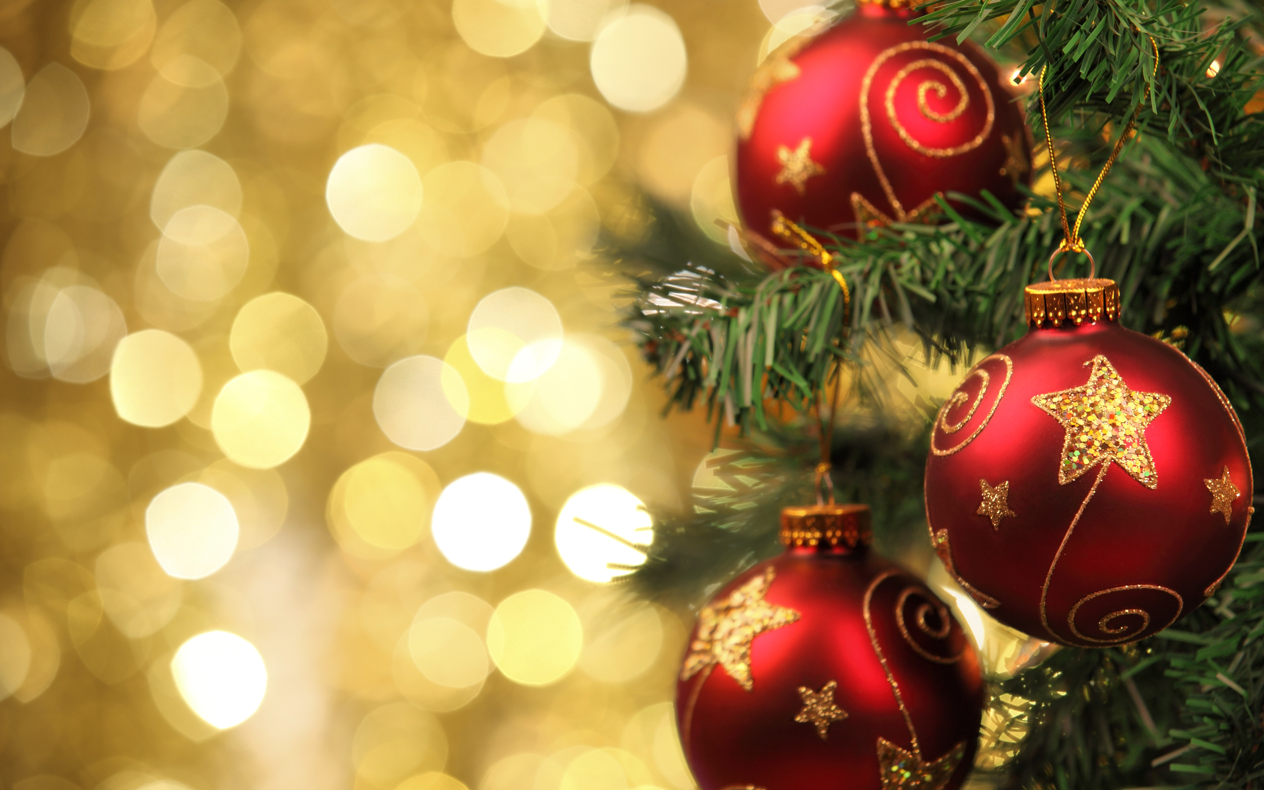 Christmas Ornaments Desktop Background - HD Wallpaper 