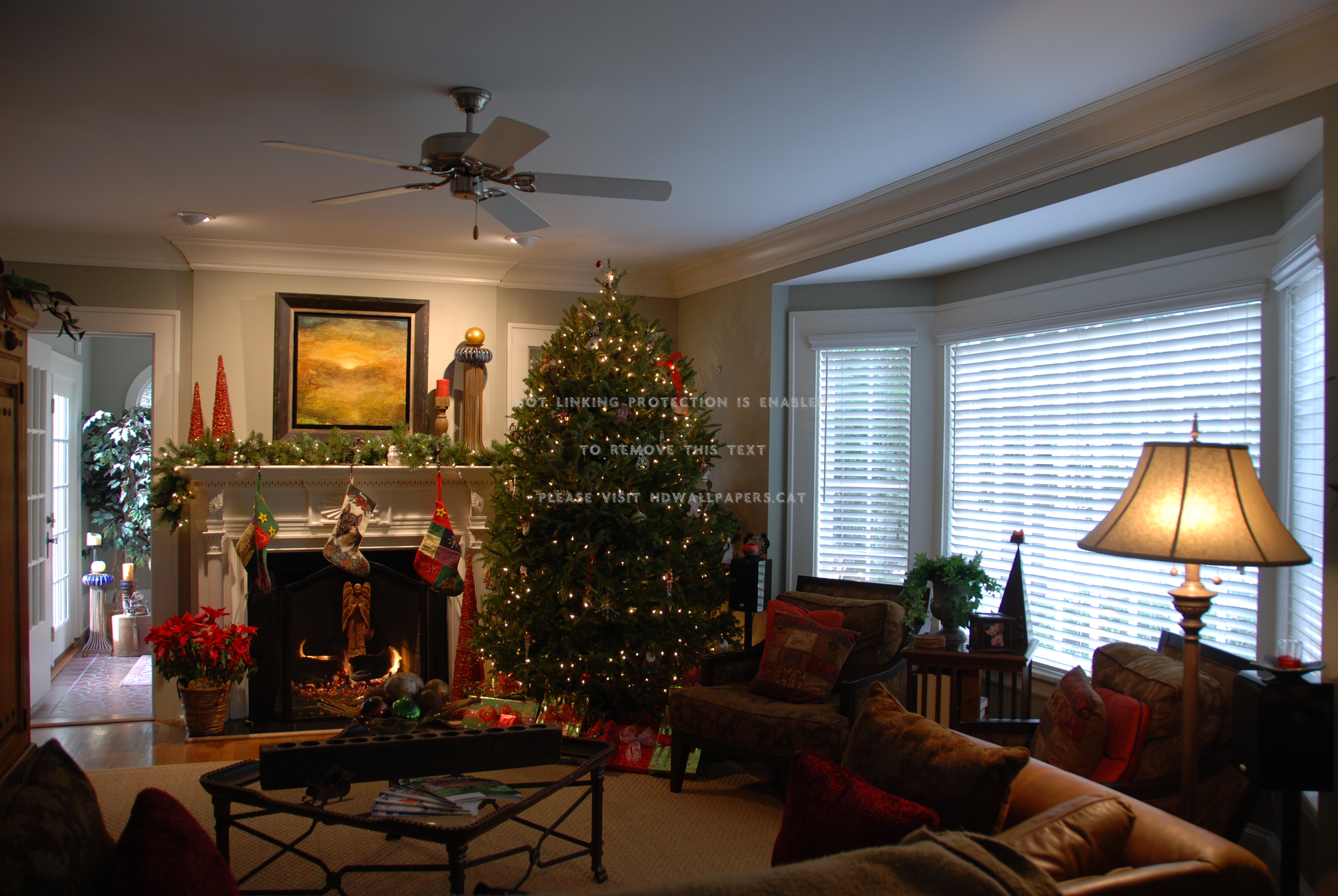 Living Room Christmas De Craciun Magic Ajun - Christmas Living Room - HD Wallpaper 