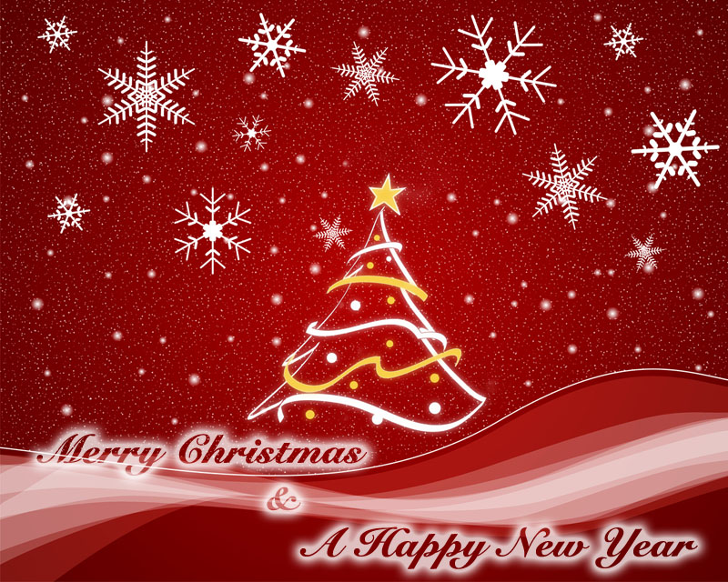 Merry Christmas And A Happy New Year - HD Wallpaper 