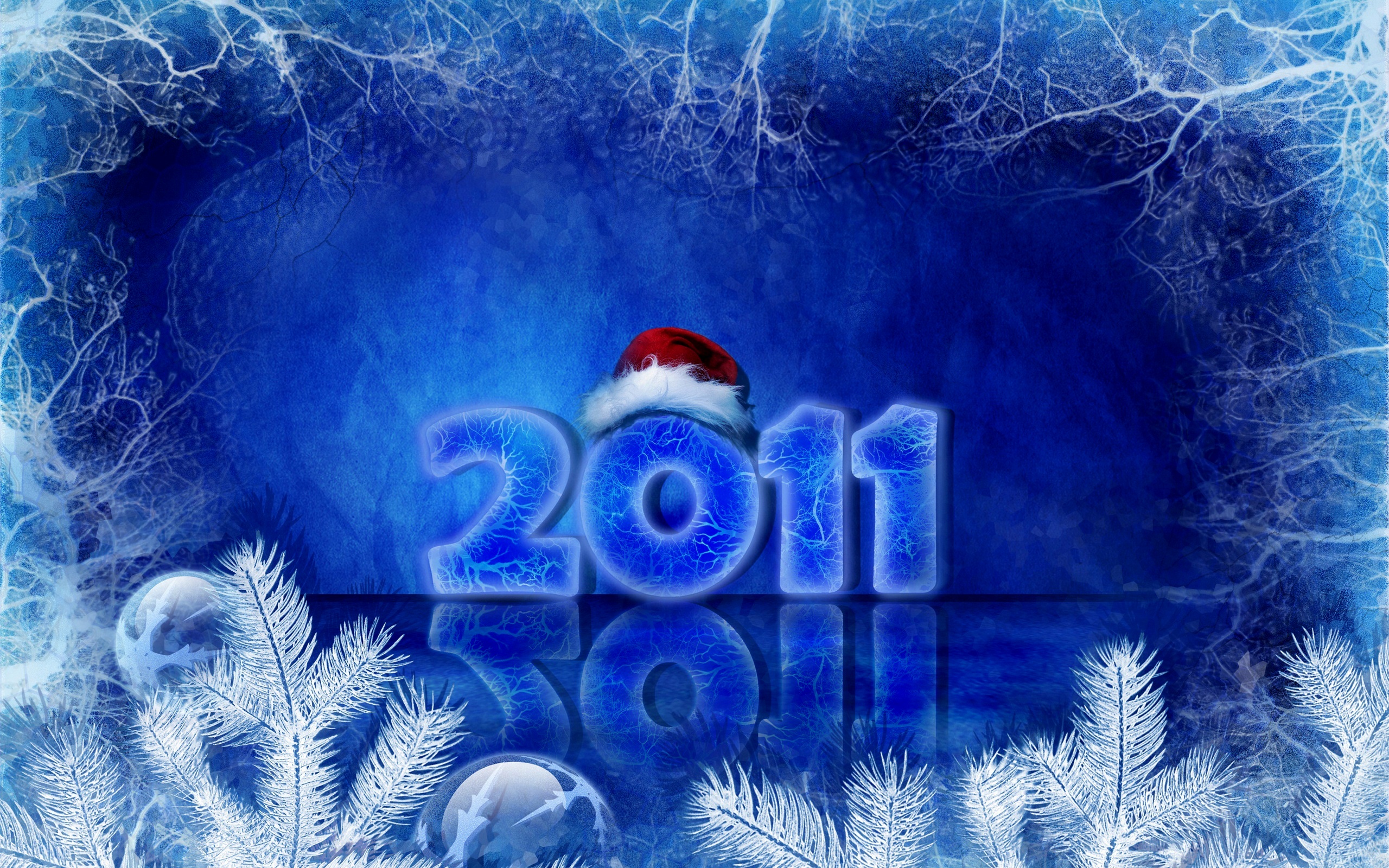 2011 Christmas New Year - HD Wallpaper 