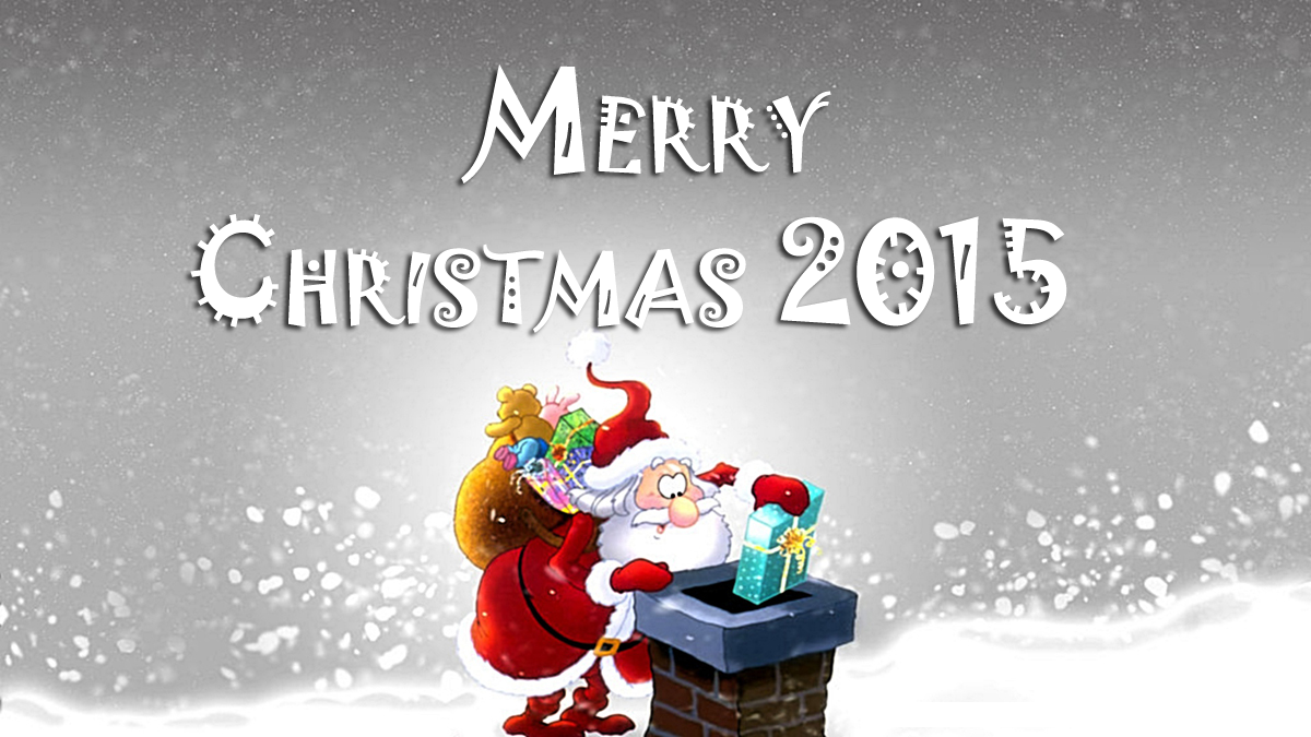 Merry Christmas 2015 - Free Christmas Wallpaper For Desktop Background - HD Wallpaper 