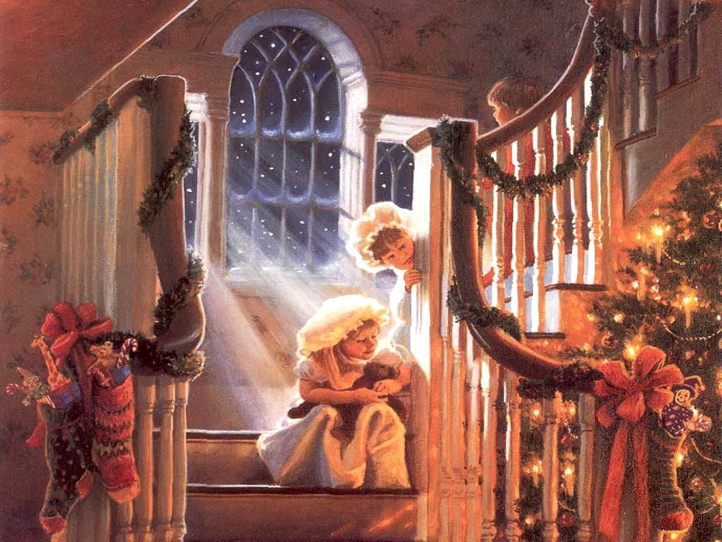 Vintage Christmas - Vintage Wallpaper Christmas Background - HD Wallpaper 