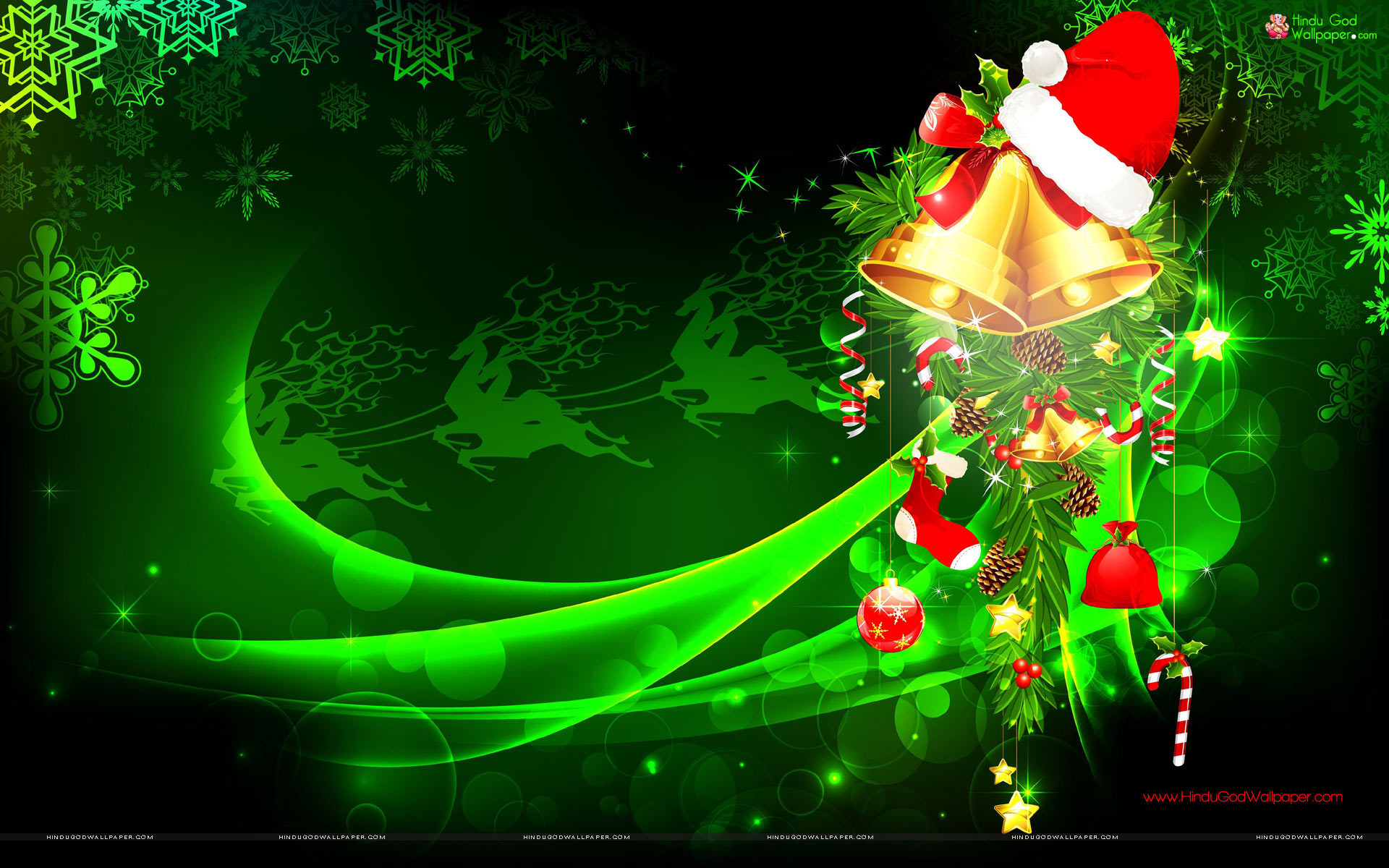 Green Christmas - Green Christmas Design Background - 1920x1200