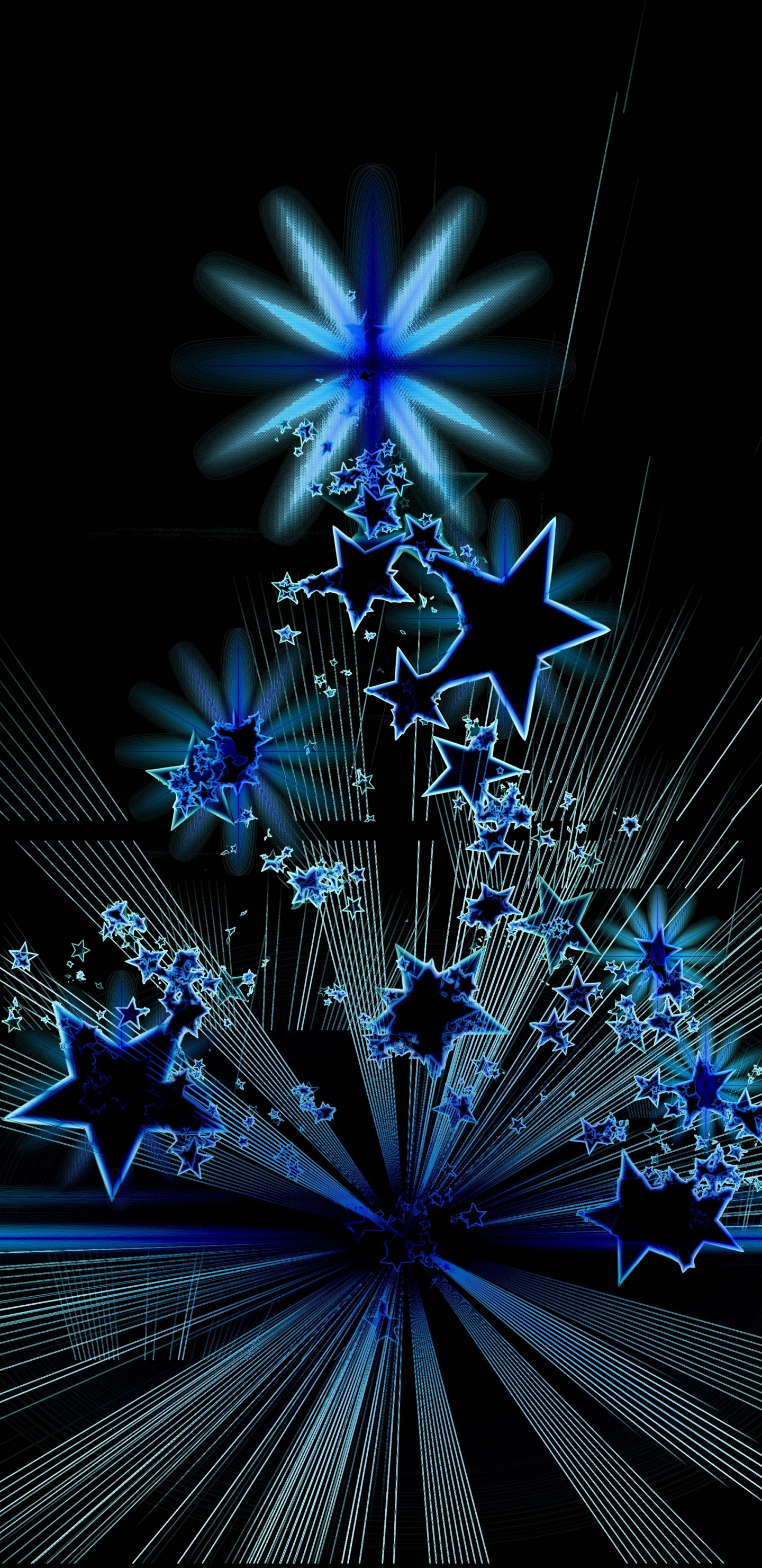 Christmas Tree, Stars, Abstract, Digital Art, Wallpaper - Abstract Christmas Background 4k - HD Wallpaper 