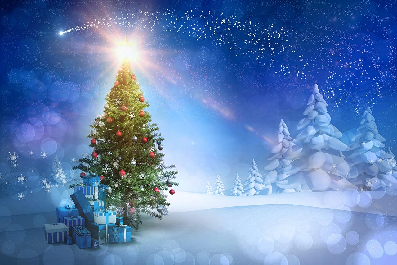 Christmas Tree Wallpaper - Christmas Tree Background Hd - HD Wallpaper 