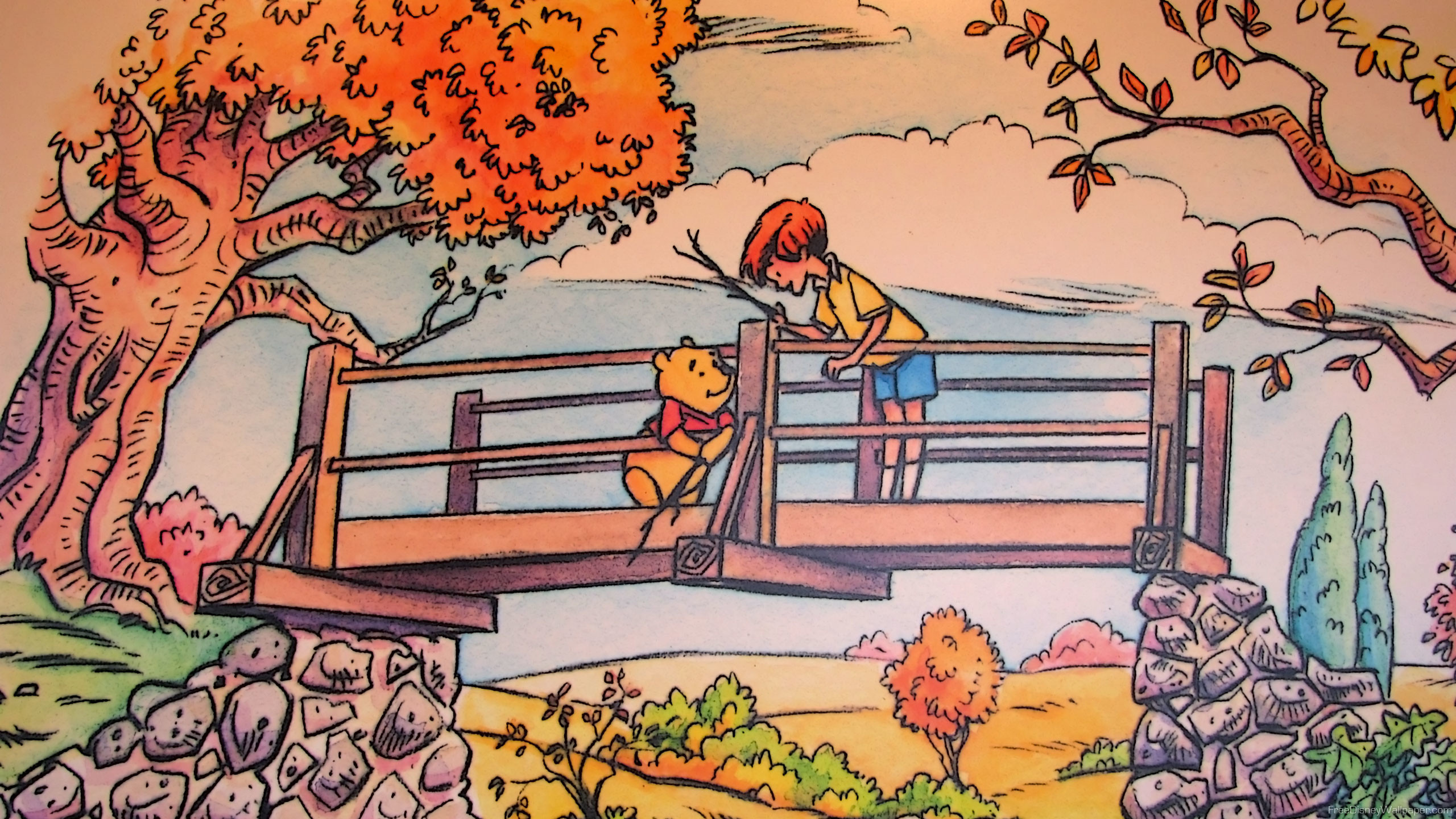 Images Thanksgiving Winnie The Pooh - Cute Wallpaper For Laptop Disney - HD Wallpaper 