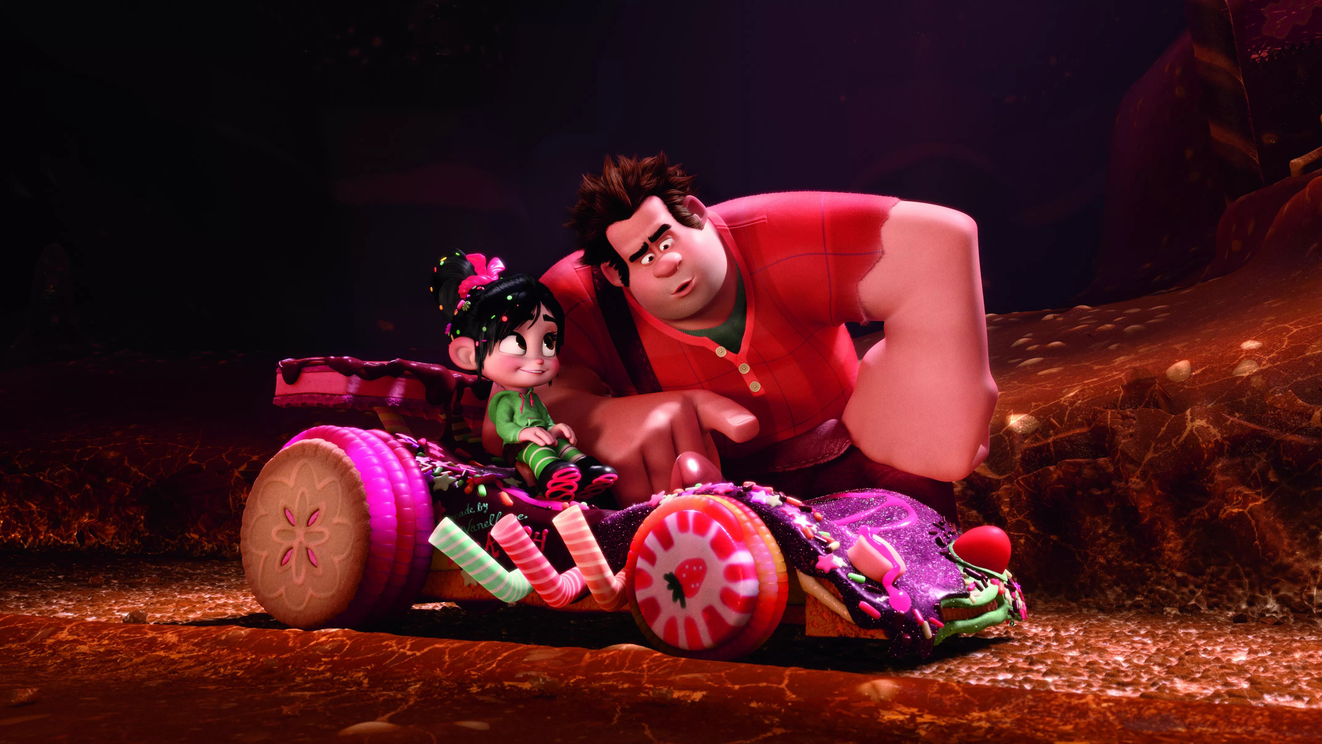 Ralph & Vanellope In Ralph Breaks The Internet 4k Hd - Wreck It Ralph 2012 Scene - HD Wallpaper 