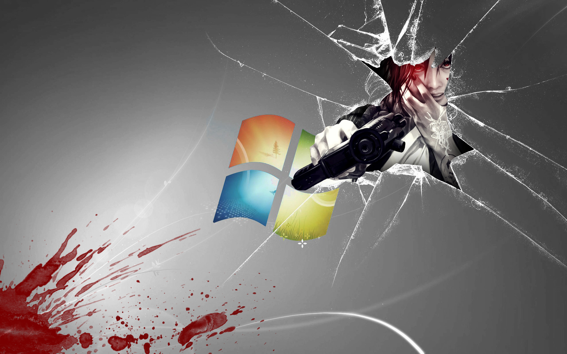 Broken Glass Windows - HD Wallpaper 