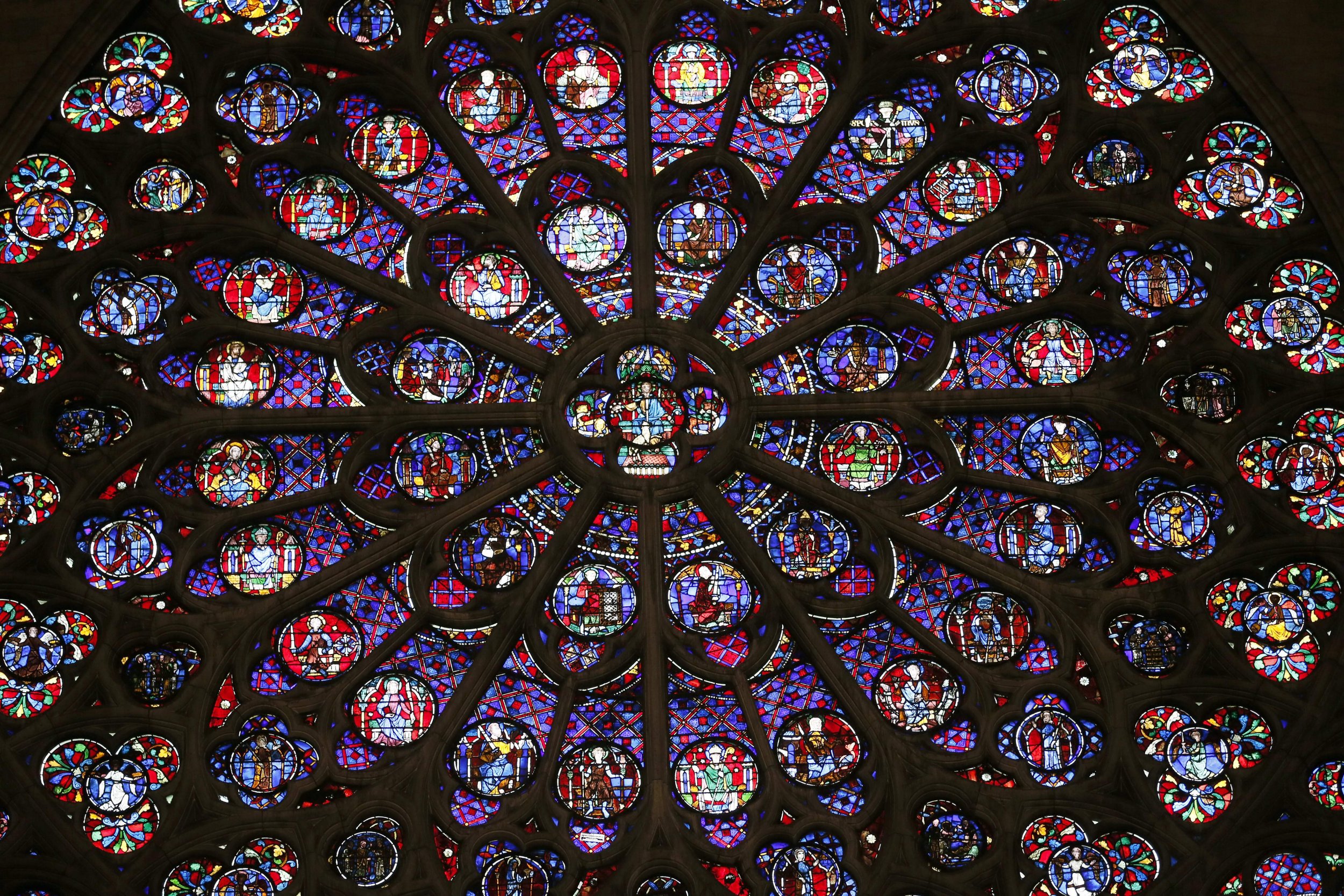 Notre Dame, Rose Windows - Notre Dame Cathedral - HD Wallpaper 