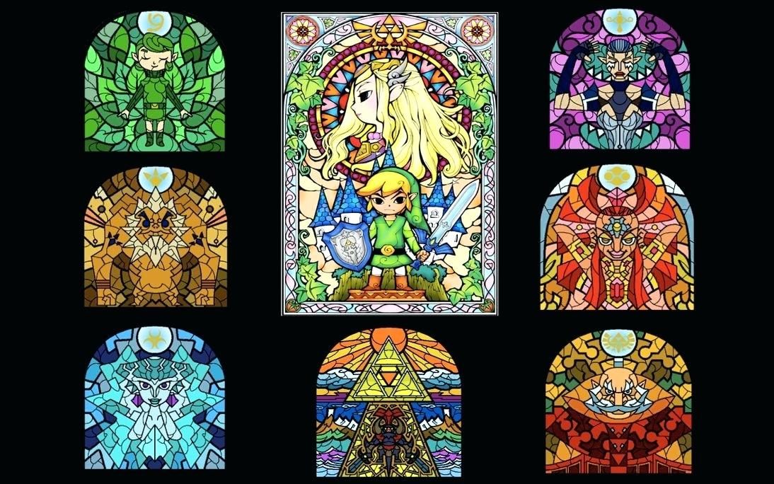 Stained Glass Wallpaper Stained Glass Sages Wallpaper - Stained Glass Wind Waker - HD Wallpaper 