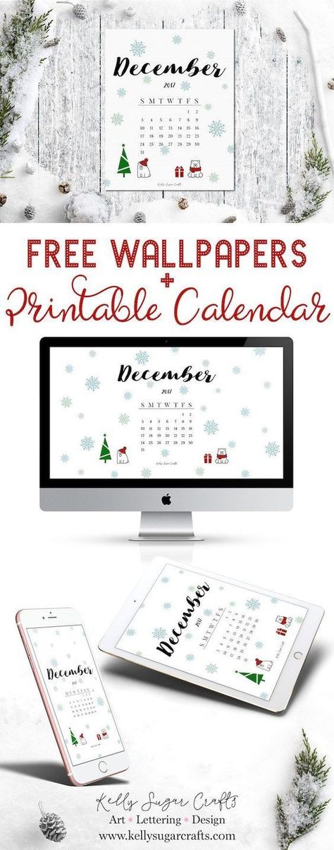 December Wallpaper Calendar - HD Wallpaper 