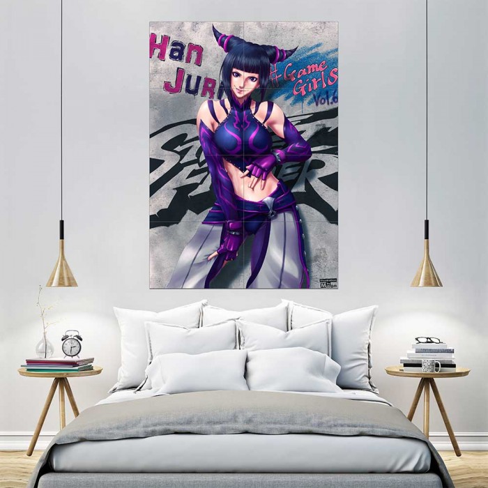 Street Fighter Han Juri Block Giant Wall Art Poster - Nostalgia Juri - HD Wallpaper 