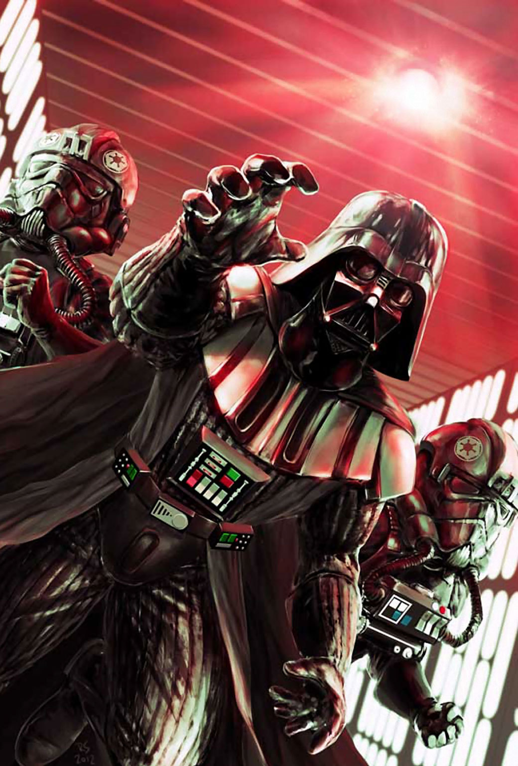 Darth Vader And Tie Fighter Pilot - HD Wallpaper 