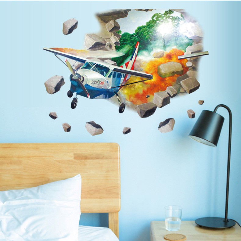 Airplane Wall Stickers - HD Wallpaper 