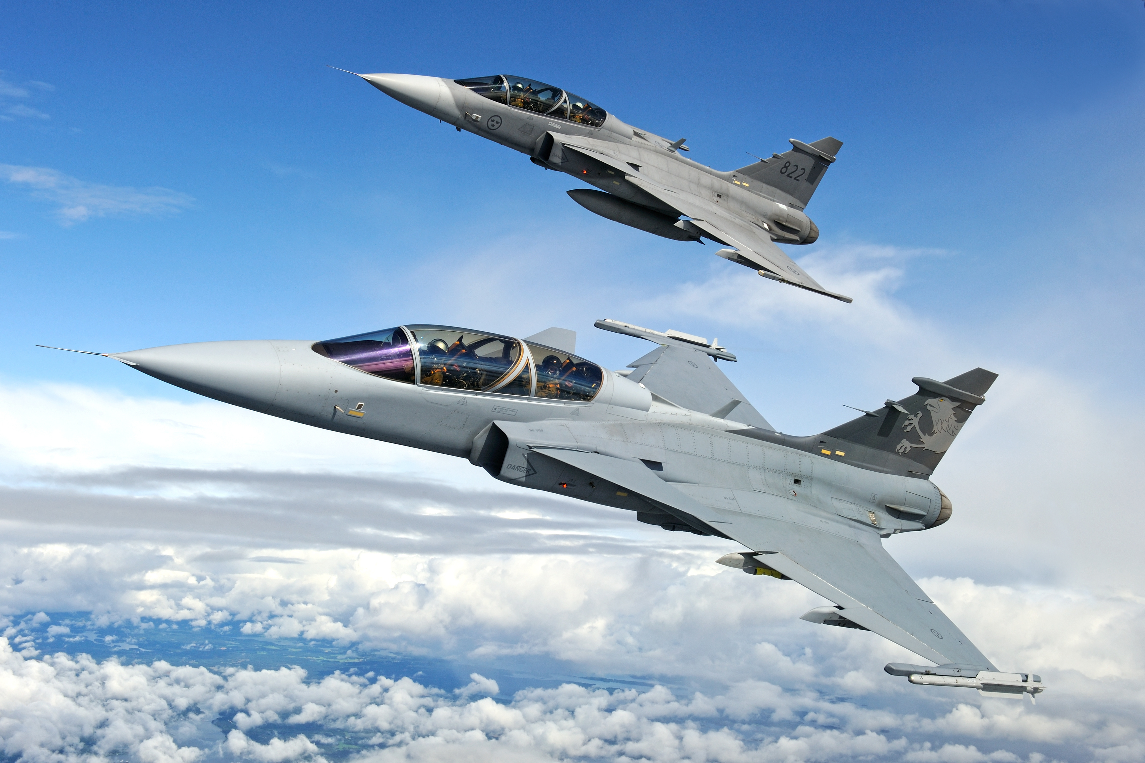 Saab Jas 39 Gripen E F - HD Wallpaper 