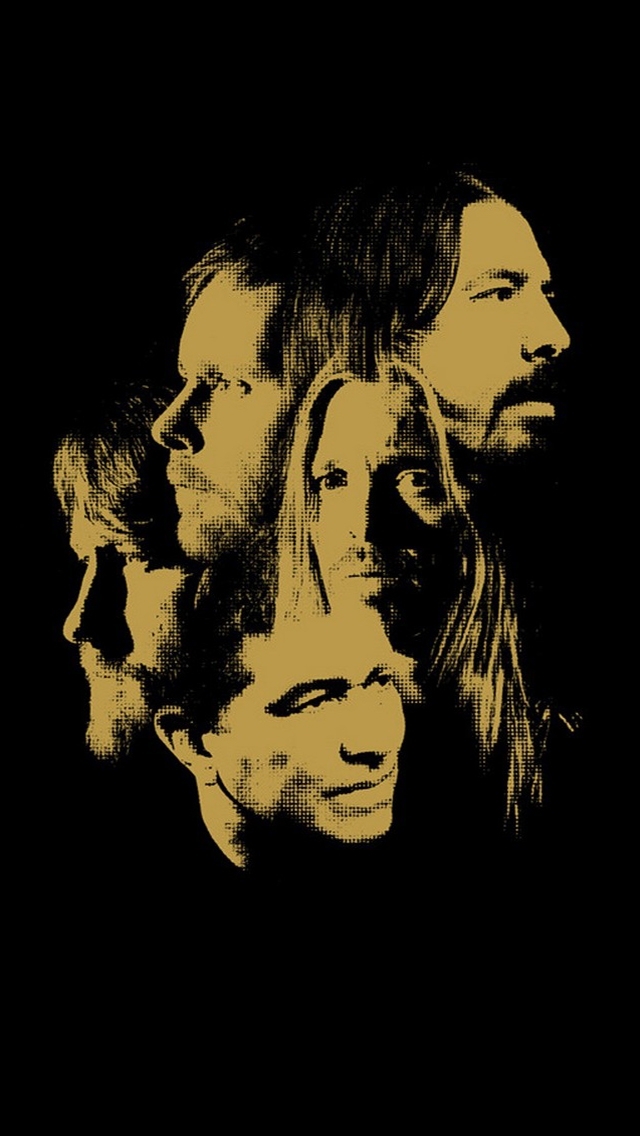 Foo Fighters Black And White Poster - HD Wallpaper 