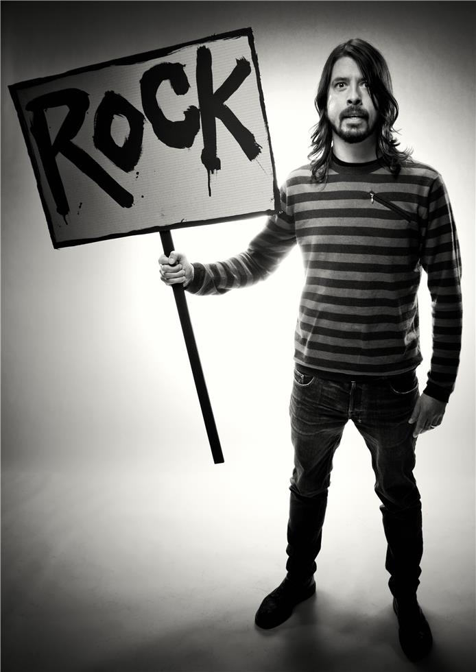 Dave Grohl - Dave Grohl Black And White - HD Wallpaper 