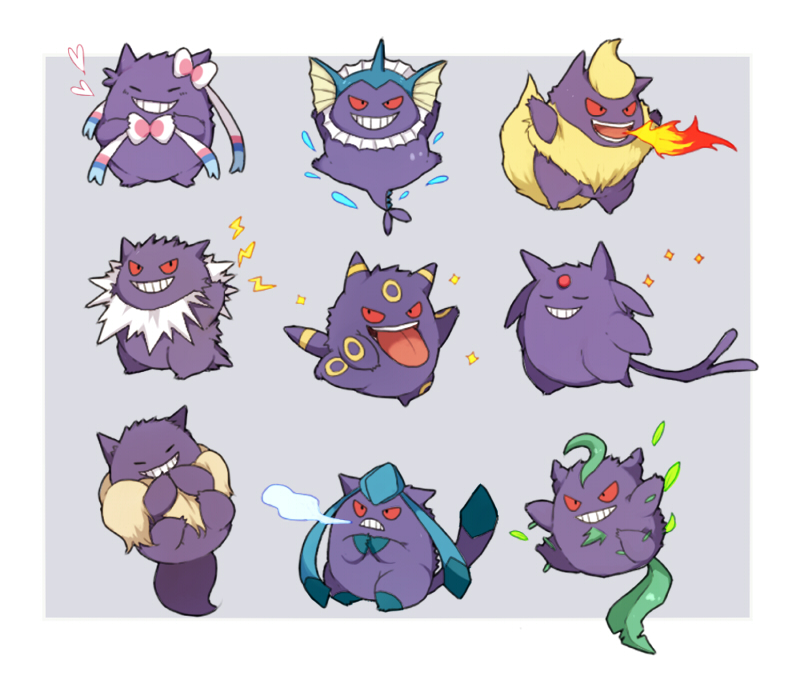 Pokemon Gengar Cute - HD Wallpaper 