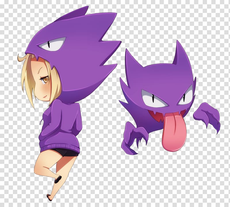 Haunter Chibi Drawing Gengar Pokémon, Chibi Transparent - Stranger Things Fan Art - HD Wallpaper 