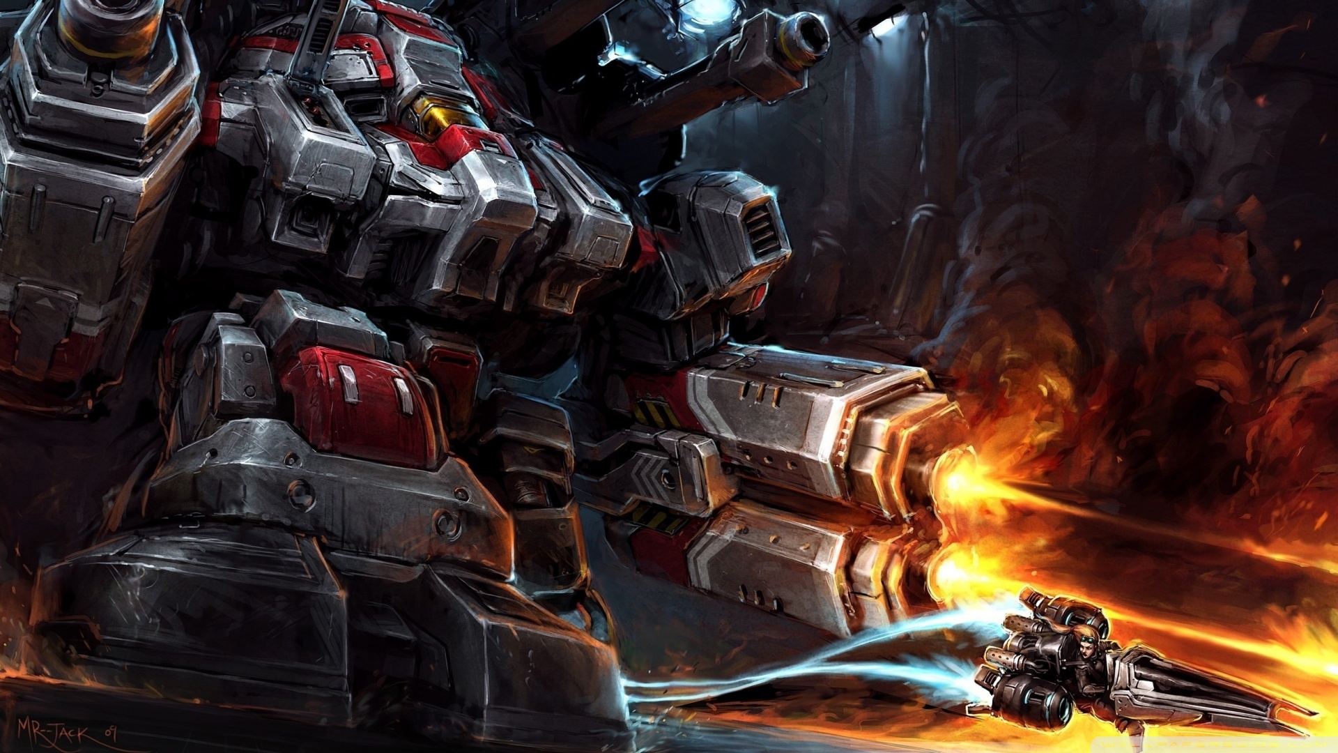 Starcraft 2 Thor Art - HD Wallpaper 